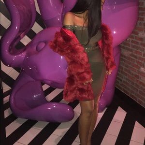 Olive Green Bandage Dress